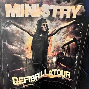Ministry (industrial band) heavyweight Hoodie size XXL (zipper broken)